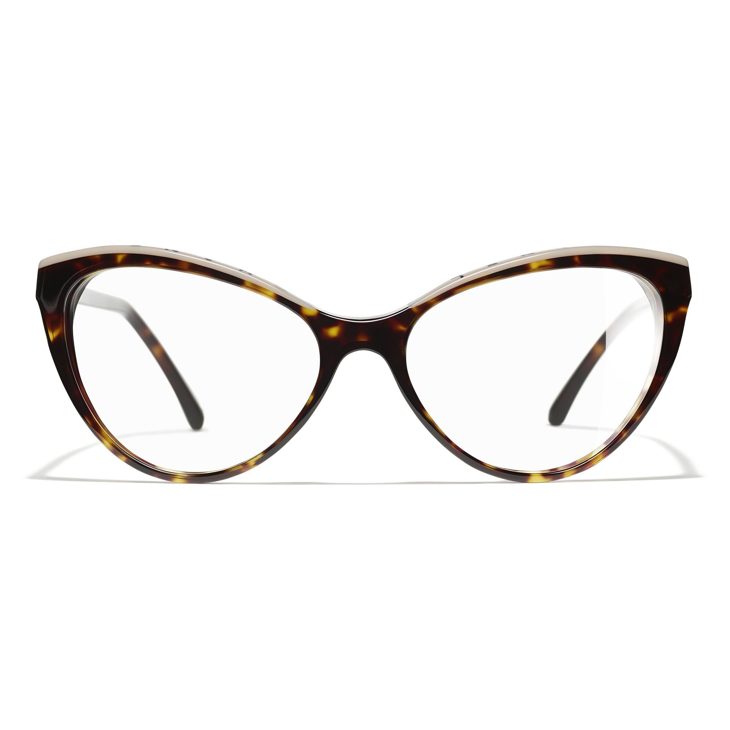 Chanel CH-3393 Occhiali Cat-Eye da Vista Beige Nero Tartaruga