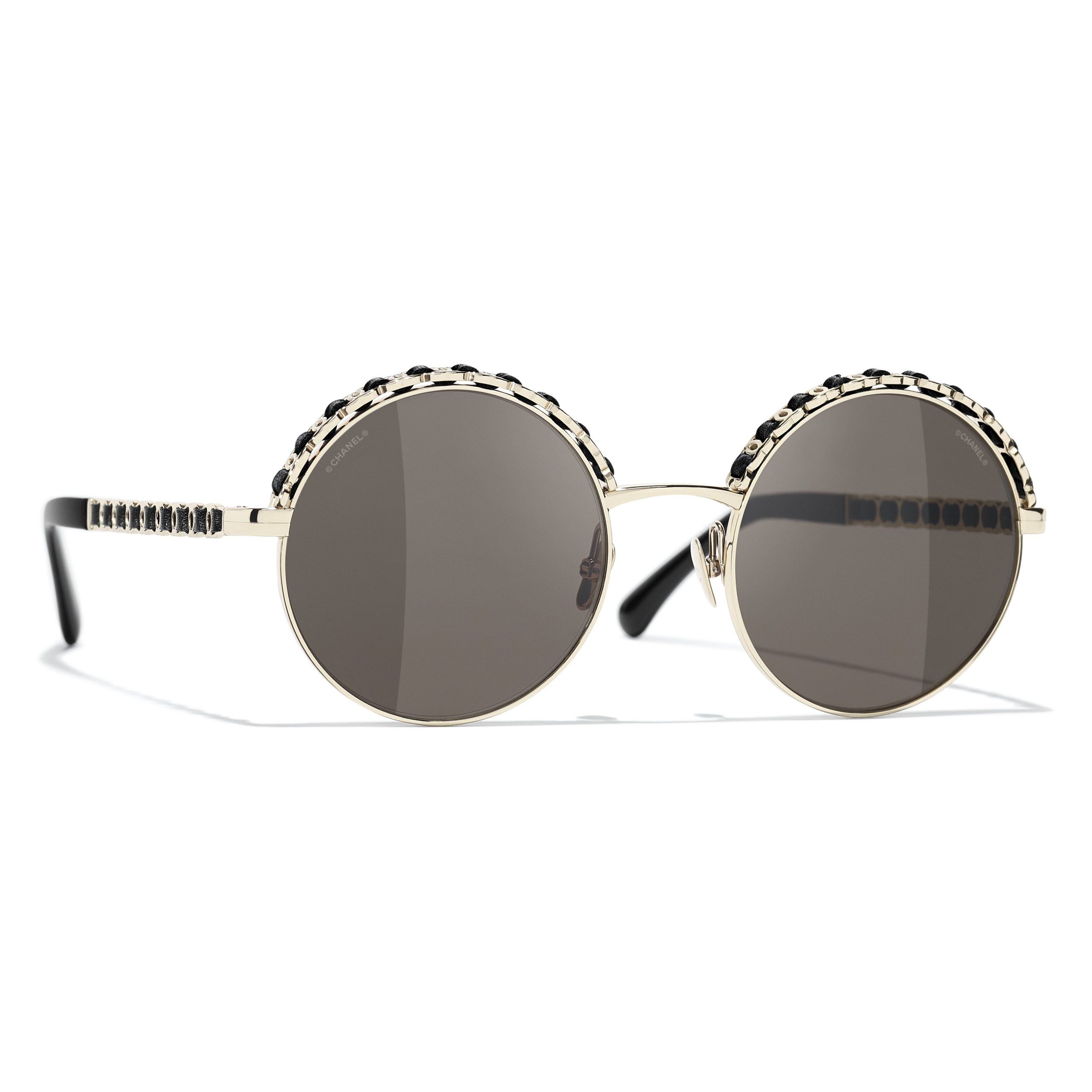 Chanel CH-4265 Occhiali Rotondi da Sole Colore Argento Marrone Nero